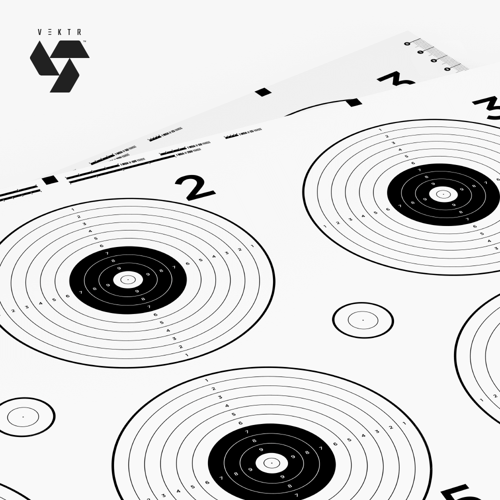 D5002W_3_VEKTR_5inch_bullseye_paper_shooting_target D5002W-VEKTR-paper-targets-for-shooting-practice