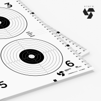 D5002W_5_VEKTR_5inch_bullseye_paper_shooting_target
