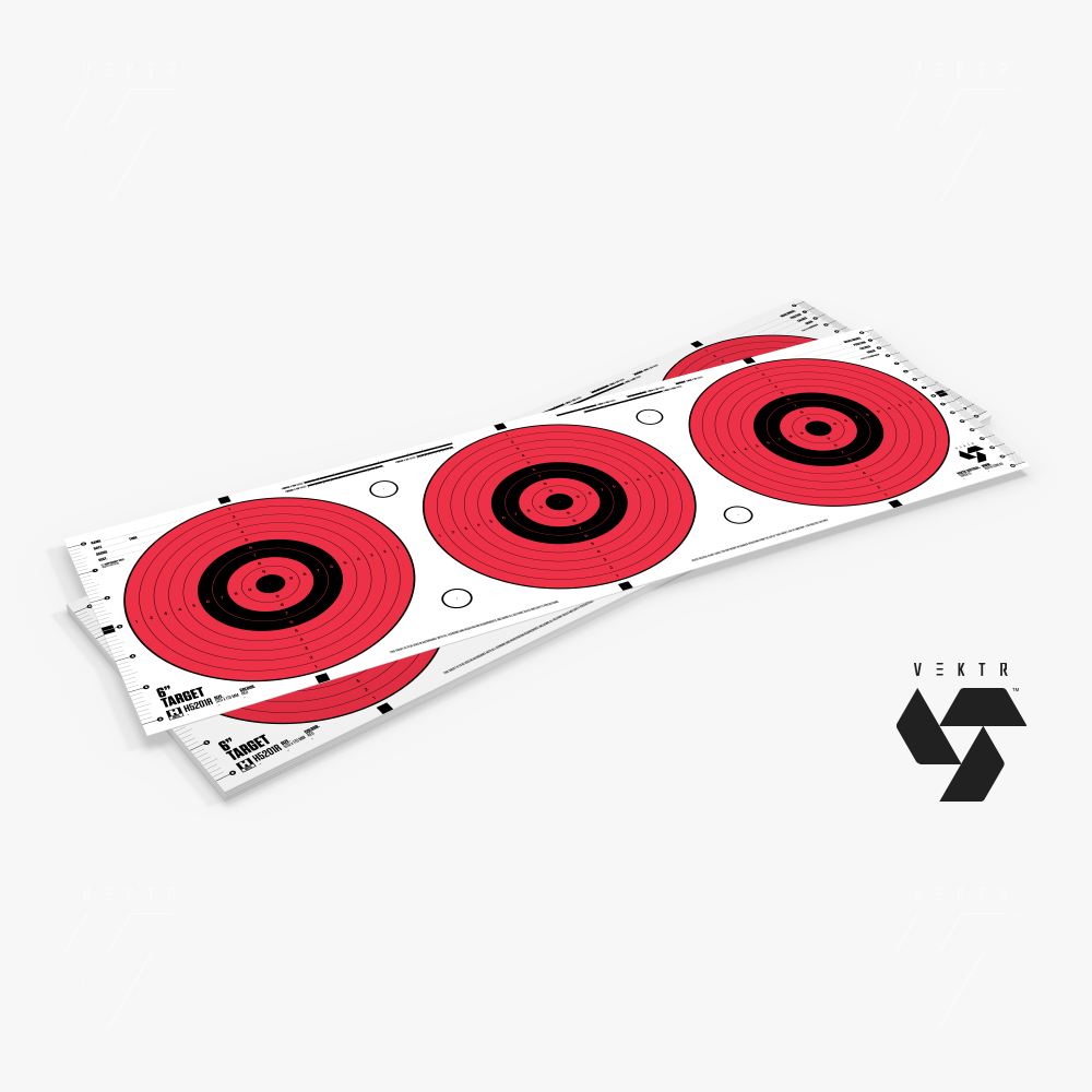 H5201R_1_VEKTR_6inch_bullseye_paper_shooting_target H5201R-VEKTR-paper-shooting-range-targets